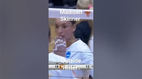 Madisen Skinner Big Block #volleyball - YouTube