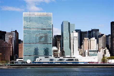 United Nations headquarters - New York City by phakimata Vectors & Illustrations with Unlimited ...