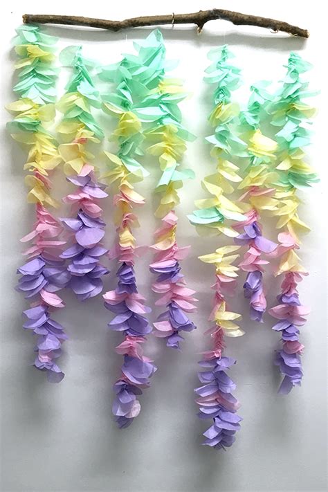 Tissue Paper Garland Tutorial