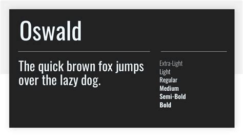 FREE Oswald Font for Your Headlines and Titles | HipFonts