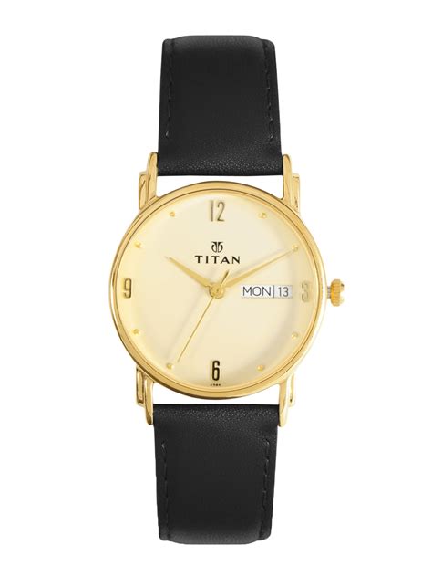 Buy Titan Men Gold Dial Watch - Watches for Men 87389 | Myntra