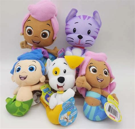 New Bubble Guppies Plush Toy Molly Gil Bubble Puppy Dog Bubble Kitty Set Cute Kids Stuffed ...