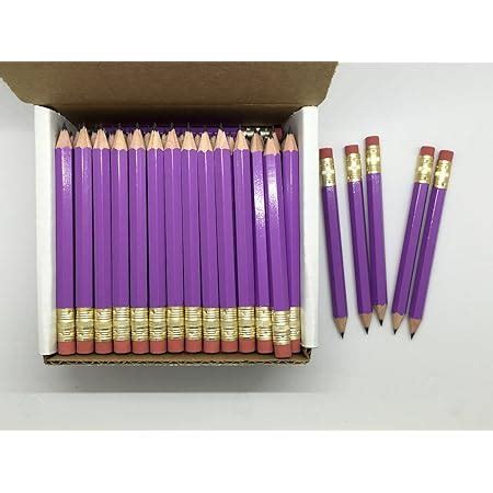 Amazon.com : Half Pencils with Eraser, Golf, Classroom, Church, Hexagon ...