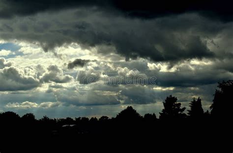 Beautiful Stormy Sky with Clouds Background. Stock Image - Image of ...