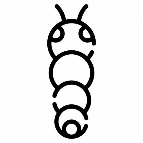 Worm, plants, feed, butterfly, moth, larvae, caterpillar icon - Download on Iconfinder