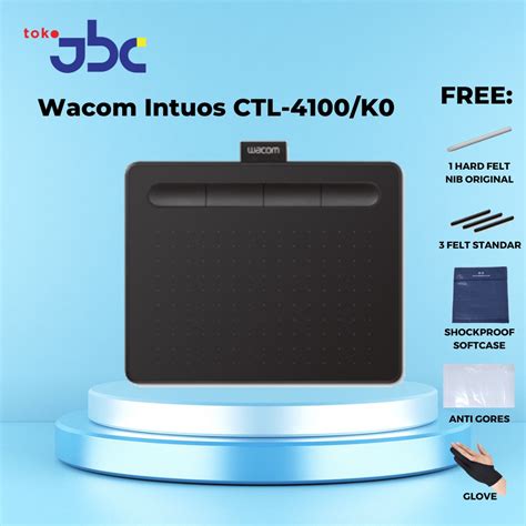 Jual Wacom Intuos CTL-4100 / CTL4100 / CTL 4100/K0-CX Digital Graphic Drawing Tablet 4096 ...