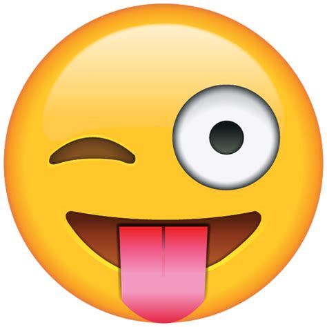 Download Tongue Out Emoji with Winking Eye | Emoji Island