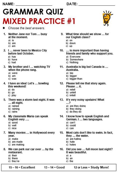 Tenses: Review - All Things Grammar