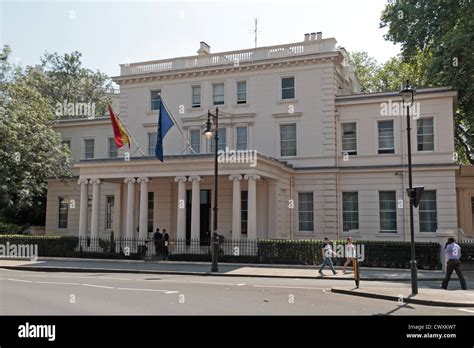 The Embassy of Spain, on Belgrave Square, Belgravia, London, UK Stock Photo - Alamy