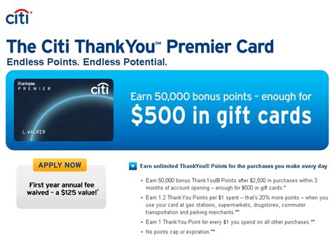 Citi ThankYou Premier Card Review-50,000 Points Transfer to BA Avios ...