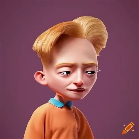 Child version of conan o'brien in hey arnold style on Craiyon