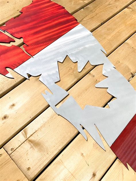 Metal Canadian Flag Canada Themed Art Canada Day Home Decor | Etsy