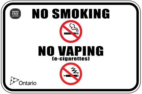 No Smoking / No Vaping – Tobacco and Electronic Cigarette Sign ...