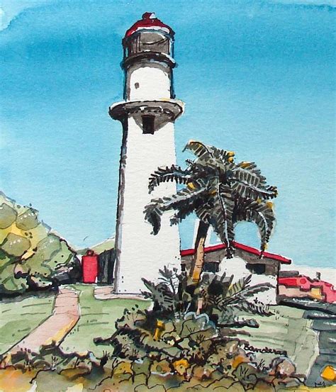 Diamond Head Lighthouse | Lighthouse, Art, Headed