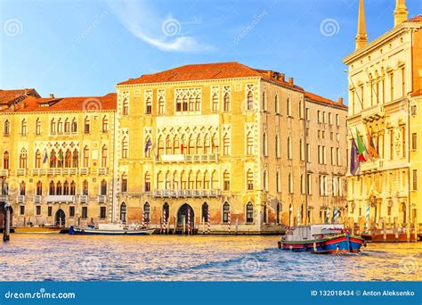 Ca` Foscari University Of Venice And Palazzo Balbi In Grand Cana Stock ...