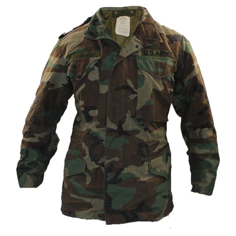 1982 Vintage US Army M81 Woodland Camouflage M65 Field Jacket Medium Regular ...