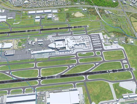 John Glenn Columbus International Airport - 3D Model by 3dstudio