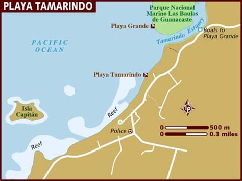 Map of Playa Tamarindo