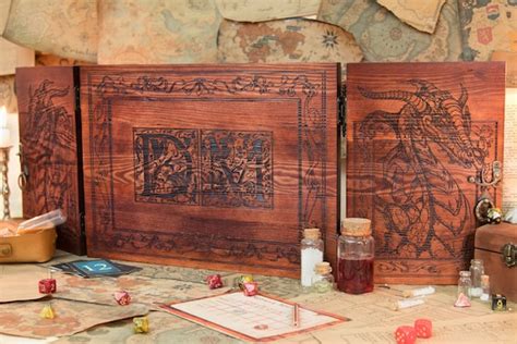 Dungeon Master Screen Wooden RPG Screen Gift Dnd Gift - Etsy Denmark