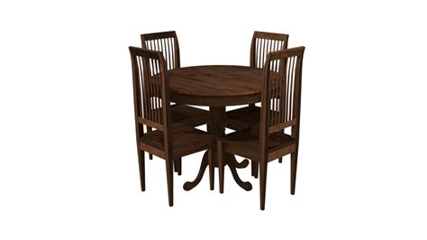 Kitchen Table & Chairs 3D Model $49 - .max - Free3D