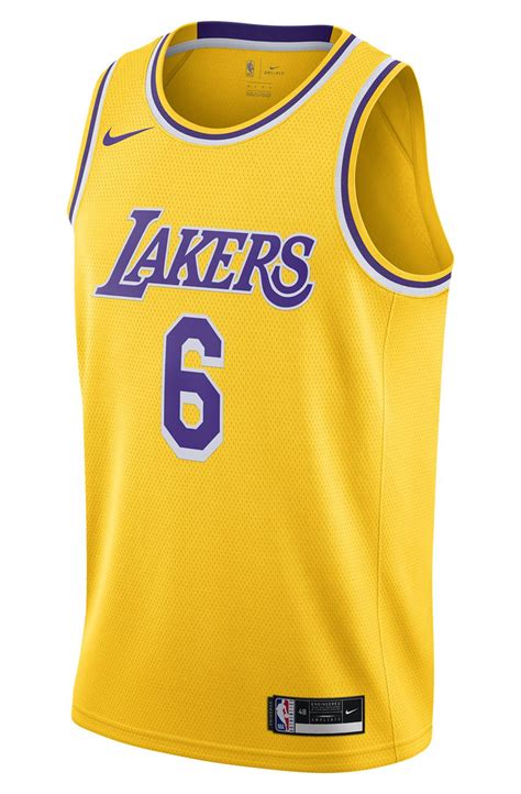 NIKE LeBron James Lakers Icon Edition 2020 NBA Swingman Jersey CW3669 ...