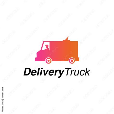 Delivery Truck Logo Simple Symbols Stock Vector | Adobe Stock