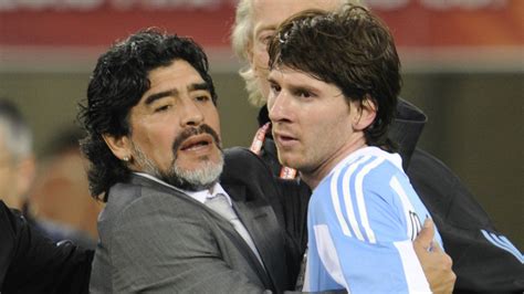 Lionel Messi wishes Diego Maradona well after Argentina World Cup ...