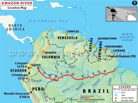 Amazon River Travel Information - Map, Facts, Location, Best time to visit