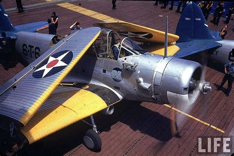 Douglas TBD-1 Devastator of Torpedo Squadron Six (VT-6). Note the ...