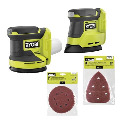 RYOBI ONE+ 18V Cordless 2-Tool Combo Kit w/ Random Orbit Sander and ...