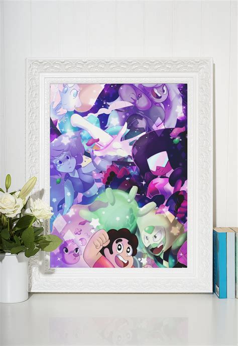 The Crystal Gems Steven Universe Poster Art Print Animated | Etsy