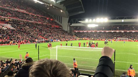 Full-Time celebrations from the kids at the Kop : r/LiverpoolFC