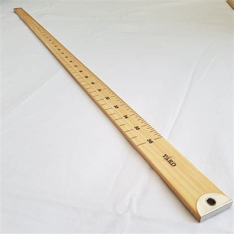 1 Meter Ruler 100cm 1M 40" Yard Stick Measure Metal Wooden School Carpenter Rule - Home Supplies ...