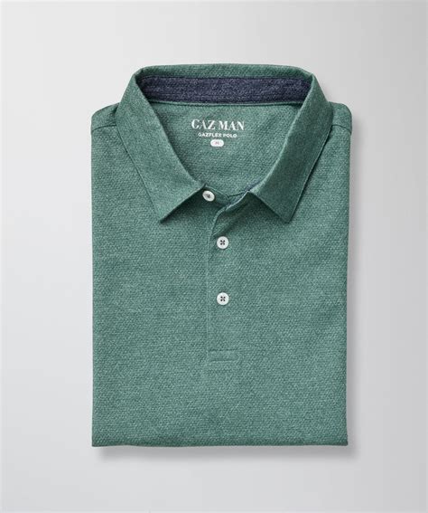 GAZFLEX Textured Polo - Green - x-polos - GAZMAN