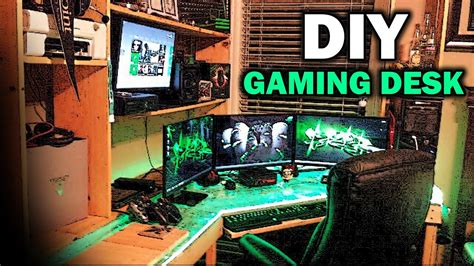 Ultimate DIY Gaming Desk - YouTube