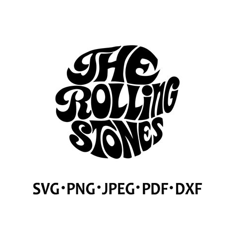 Rolling Stones Logo Black