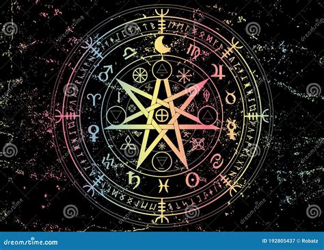 Wiccan Symbol of Protection. Old Mandala Witches Runes, Mystic Wicca ...