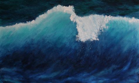 Step-by-Step Painting Demo: Big Wave – Marion Boddy-Evans