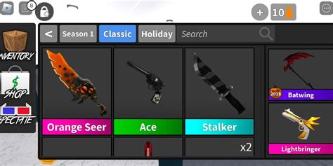 Roblox MM2 Knives And Gun, Video Gaming, Video Games, Others on Carousell