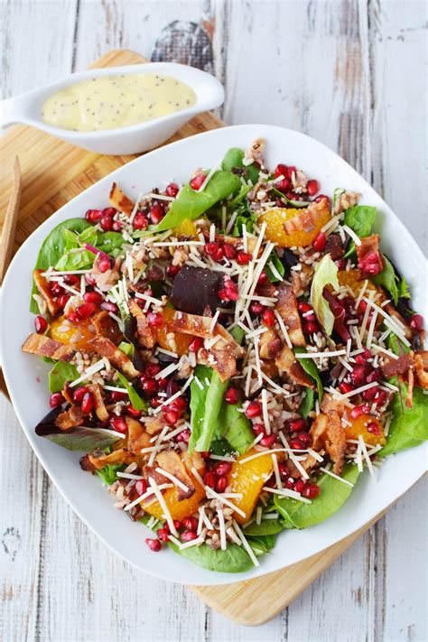 Hearty Winter Salad Recipe - With Pomegranate And Wild Rice - Lady and ...