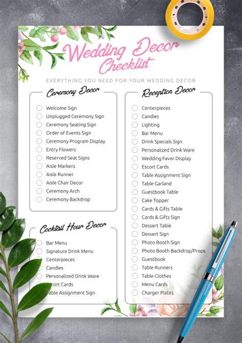 Wedding Planner Checklist PDF - Download PDF