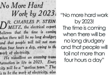 17 Predictions For 2023 People Had 100 Years Ago