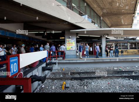 Train station in Naples, Italy showing modern buildings, with waiting ...