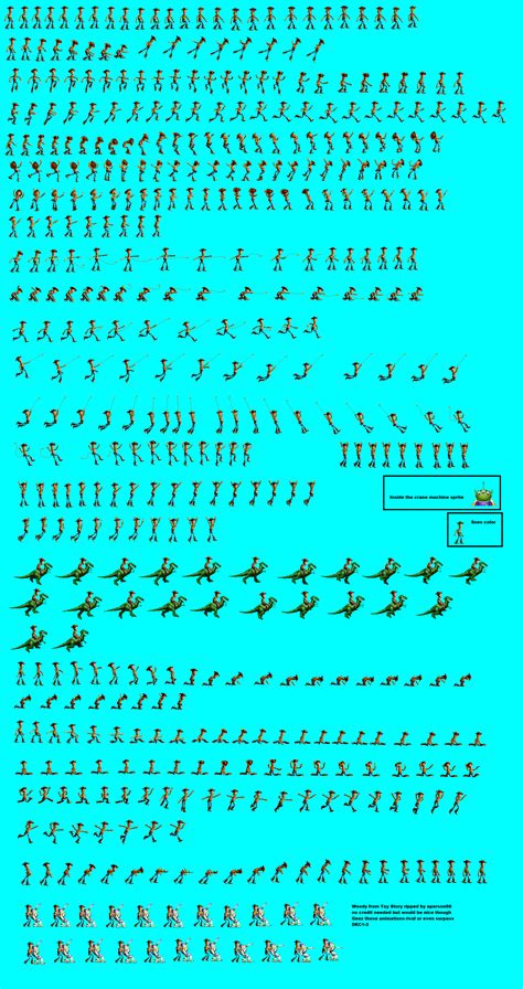 Genesis / 32X / SCD - Toy Story - Woody - The Spriters Resource