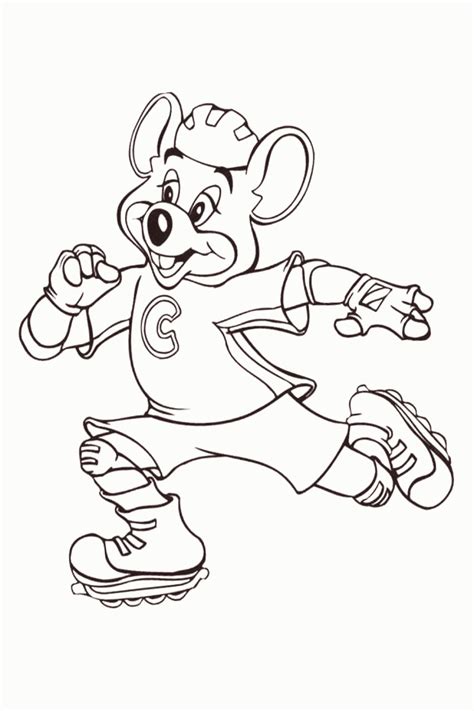 Chuck E Cheese Coloring Pages Fan Art Free Printable - vrogue.co