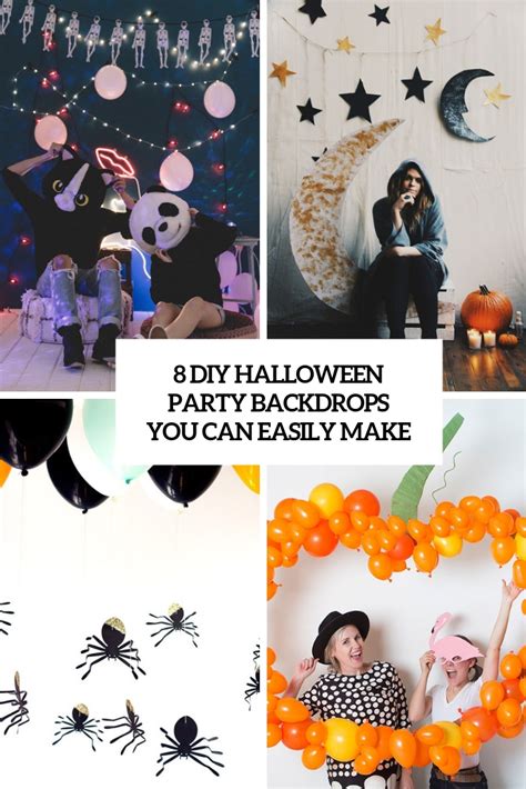 8 DIY Halloween Party Backdrops You Can Easily Make - Shelterness