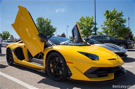 Yellow Lamborghini Aventador SVJ - BenLevy.com