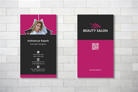 Portrait Business Card | Creative Business Card Templates ~ Creative Market