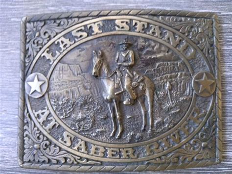 Tom Selleck movie Last Stand at Saber River belt buckle memorability ...