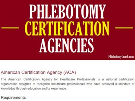 Phlebotomy certification